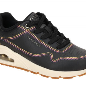 Skechers UNO 177022 BLK schwarz - sportliche Halbschuhe f?r Damen