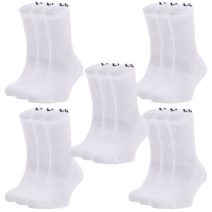 15 Paar Under Armour Core Crew Socken Unisex Sportsocken 1358345