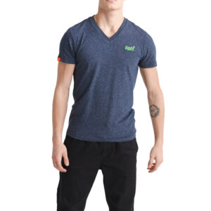 Superdry OL S/S VEE TEE T-Shirt Herren Shirt M1000086A blau