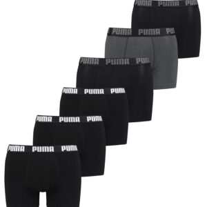 Puma Herren Cat Boxer Shorts Everyday Unterhose Pant Unterwäsche 6 er Pack
