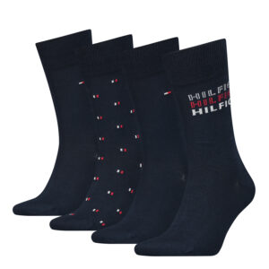 4 Paar Tommy Hilfiger Herren TH Men Giftbox 4P Gr. 39 - 46 Business Socken Gesch...