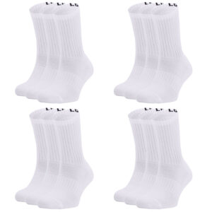 12 Paar Under Armour Core Crew Socken Unisex Sportsocken 1358345