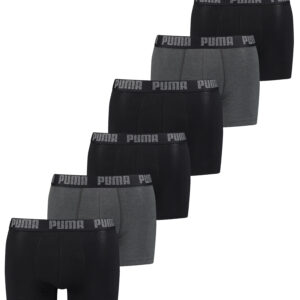 Puma Herren Cat Boxer Shorts Everyday Unterhose Pant Unterwäsche 6 er Pack