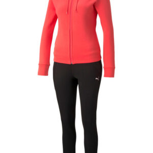 Puma Damen Classic Hooded Sweat Suit FL Trainingsanzug Sportanzug 589132 Rosa