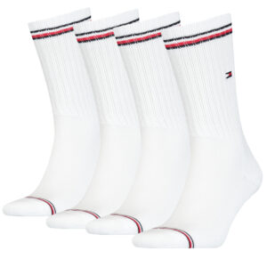 4 Paar TOMMY HILFIGER Herren ICONIC Socken Gr. 39 - 49 Tennis Socken