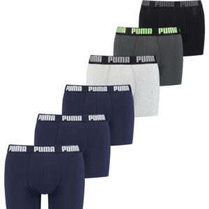 Puma Herren Cat Boxer Shorts Everyday Unterhose Pant Unterwäsche 6 er Pack