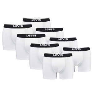 Levi's Solid Herren Boxershorts Unterwäsche aus Bio-Baumwolle im 8er Pack