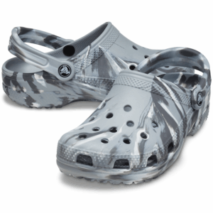 Crocs Marbled Classic Clog Unisex Erwachsene 206867-0ES grau