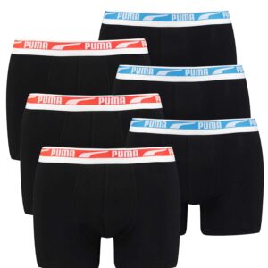 Puma Herren Boxer Boxershorts Men Unterhose Multi Logo Pant Unterwäsche 6er Pack...