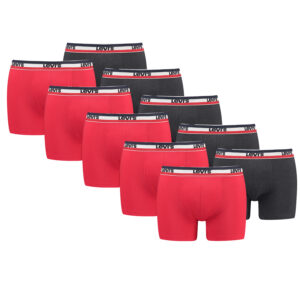 Levi's Sportswear Logo Herren Boxershorts Unterwäsche aus Bio-Baumwolle im 10er ...