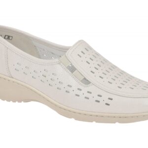 Waldl?ufer KYA 607503 172 111 hell-grau - bequeme Slipper f?r Damen