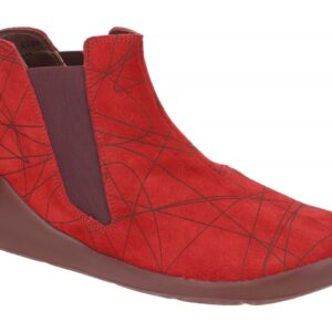 Think DUENE 3-000611-5000 rot - bequeme Stiefelette f?r Damen