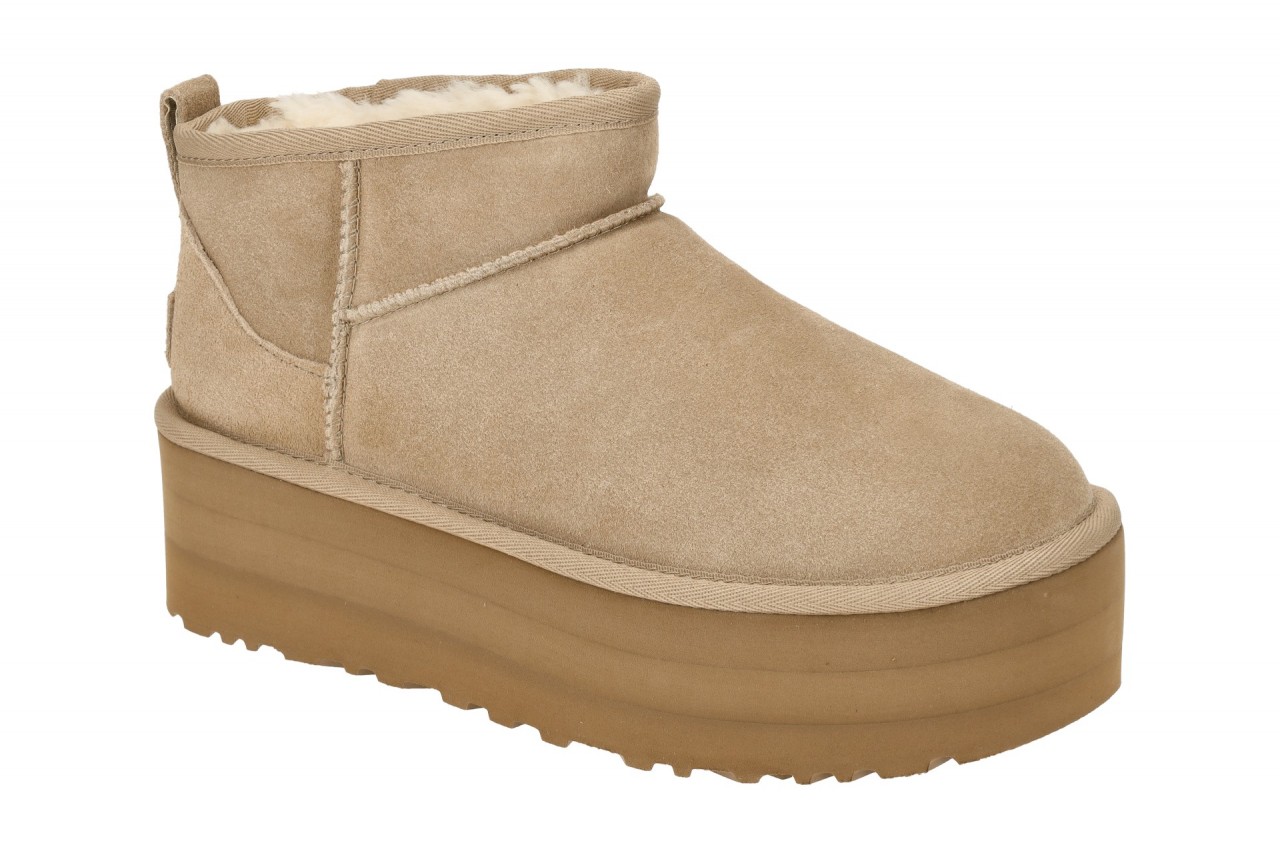UGG CLASSIC ULTRA MINI PLATFORM 1135092 SAN beige - Winterstiefel f?r Damen 1 UGG CLASSIC ULTRA MINI PLATFORM 1135092 SAN beige - Winterstiefel f?r Damen