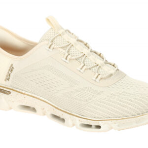 Skechers GLIDE STEP GRATIFY 104610 NTGD beige - sportliche Slipper f?r Damen