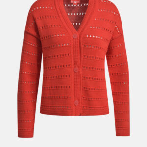 SMITH & SOUL Damen Strickjacke, rot