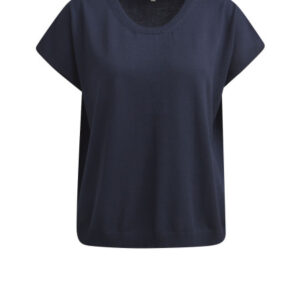 MILANO ITALY Damen Kurzarmpullover, dunkelblau