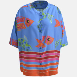 MILANO ITALY Damen Bluse, blau