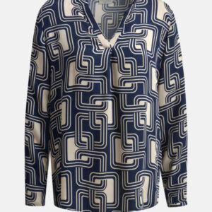 MILANO ITALY Damen Bluse, dunkelblau