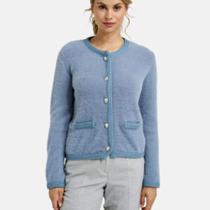 MILANO ITALY Damen Strickjacke, rauchblau