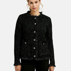 MILANO ITALY Damen Strickjacke, schwarz