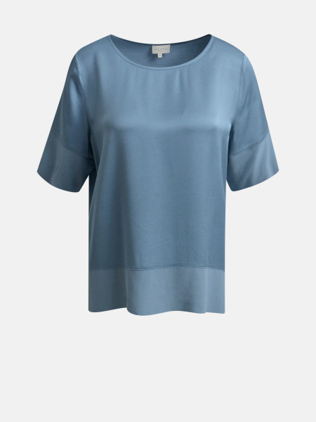 MILANO ITALY Damen Bluse, rauchblau 1 MILANO ITALY Damen Bluse, rauchblau