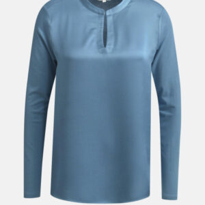 MILANO ITALY Damen Shirtbluse, rauchblau