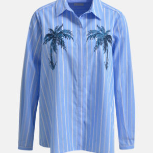 MILANO ITALY Damen Bluse, blau