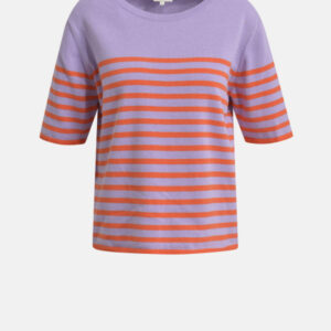 MILANO ITALY Damen Kurzarmpullover, lavendel