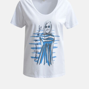 MILANO ITALY Damen T-Shirt, weiß