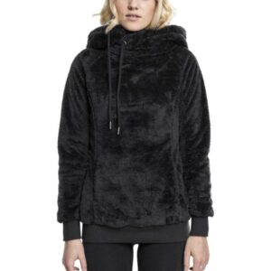 Urban Classics Ladies - TEDDY Hoody schwarz