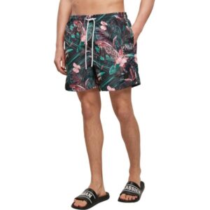 Urban Classics - PATTERN Hawaii Sommer Badeshorts
