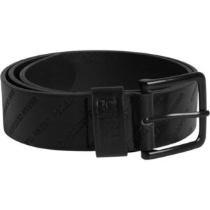 Urban Classics - Kunstleder Gürtel Allover Logo schwarz