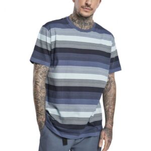 Urban Classics - Yarn Dyed Sunrise Stripe Shirt vintage blau