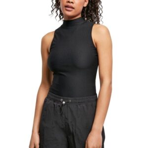 Urban Classics Ladies - Rib Turtleneck Body schwarz