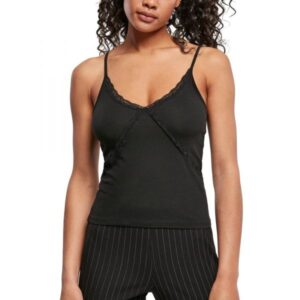 Urban Classics Ladies - LACES 90s Tank Top schwarz