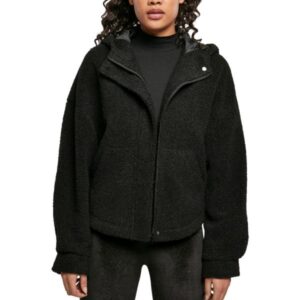Urban Classics Ladies - Short Sherpa Jacke schwarz