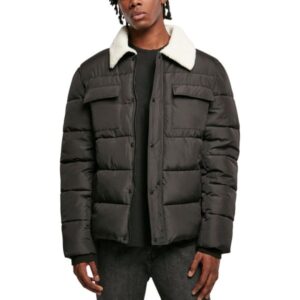 Urban Classics - Sherpa Collar Padded Shirt Jacket