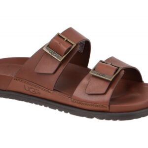 UGG WAINSCOTT BUCKLE SLIDE 1119530 CLTH braun - Herren Pantolette - elegante ...