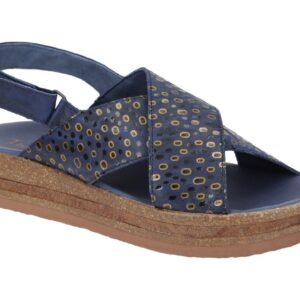 Think ZEGA 3-000206-8000 blau - Riemchen Sandale f?r Damen