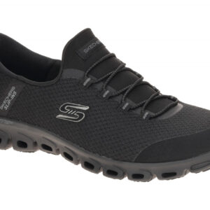 Skechers GLIDE STEP 104547 BBK schwarz - sportliche Slipper f?r Damen