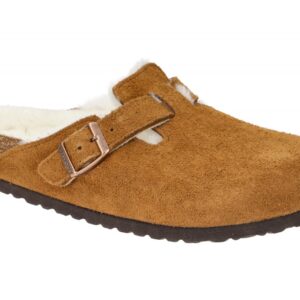 Birkenstock BOSTON VL SHEARLING 1001140 hell-braun - UNISEX Damen- und Herren...