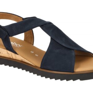 Gabor GENUA 42.751.86 dunkel-blau - Riemchen Sandale f?r Damen