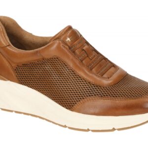 Tamaris Slipper Sneaker braun cognac Leder 1-24759