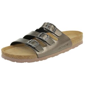Rohde Alba Pantolette Damen Hausschuhe Sandale 5619 88 altsilber