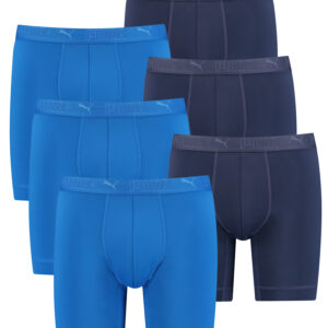 PUMA lange Boxershorts Herren 6er Pack Sport Mikrofaser + elastisch / Funktionsu...