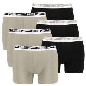 Puma Herren Boxer Boxershorts Men Unterhose Multi Logo Pant Unterwäsche 6er Pack...