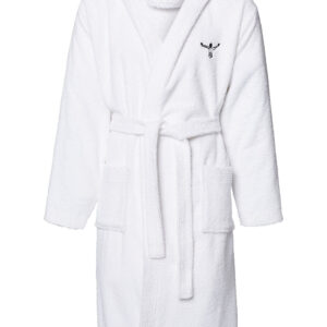 Chiemsee Unisex Bademantel mit Kapuze 100% Baumwolle weiss