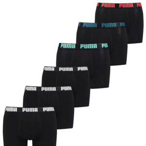 Puma Herren Cat Boxer Shorts Everyday Unterhose Pant Unterwäsche 6 er Pack