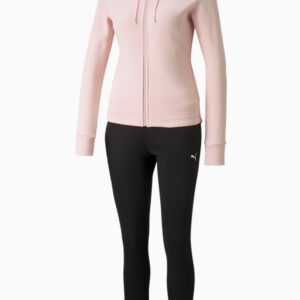Puma Damen Classic Hooded Sweat Suit FL Trainingsanzug Sportanzug 589132 Rosa