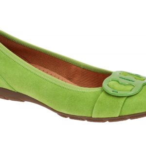 Gabor 64.163.19 gr?n - Ballerina - Halbschuhe - Slipper f?r Damen